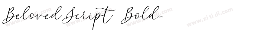 BelovedScript Bold字体转换